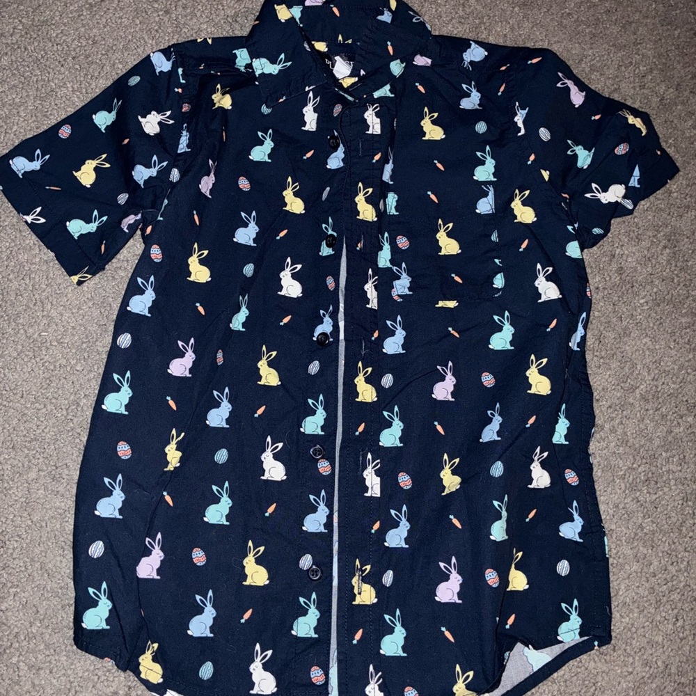 Boys button up Easter shirt